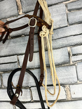 Load image into Gallery viewer, Western Bosal Headstall/Bridle - Full - Brown