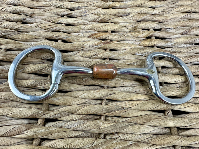 S/H 4 1/2” Large Copper Centre Eggbutt Snaffle Bit