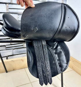 15” MW Silhouette Pony GP Saddle - Black