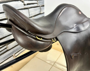 17” Wide Jeffries Falcon English Event GP Saddle - Brown