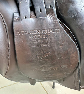 17” Wide Jeffries Falcon English Event GP Saddle - Brown