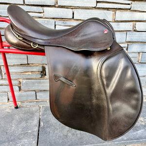 18” Medium Jeffries Falcon Hawk Event Saddle - Brown