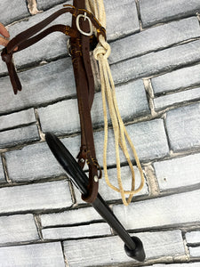 Western Bosal Headstall/Bridle - Full - Brown