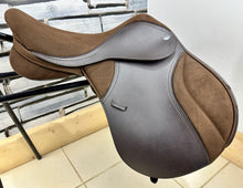 Load image into Gallery viewer, 16 1/2” W/XW Changeable Thorowgood Pony Club GP Saddle - Brown