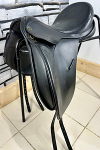 17 1/2” XW Ideal Jessica Dressage Saddle - Black