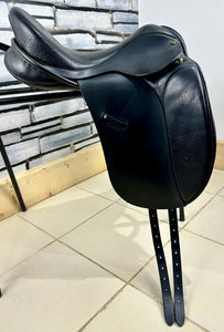 17 1/2” XW Ideal Jessica Dressage Saddle - Black