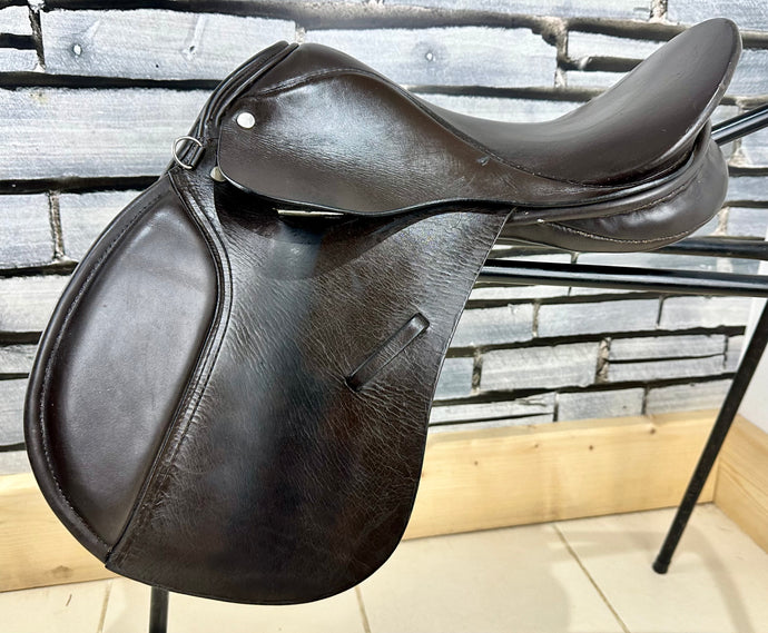 15” Medium English Pony GP Saddle - Brown