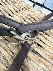 S/H Leather Headcollar - Brown - Cob