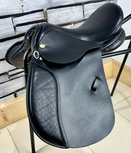 15” MW Silhouette Pony GP Saddle - Black