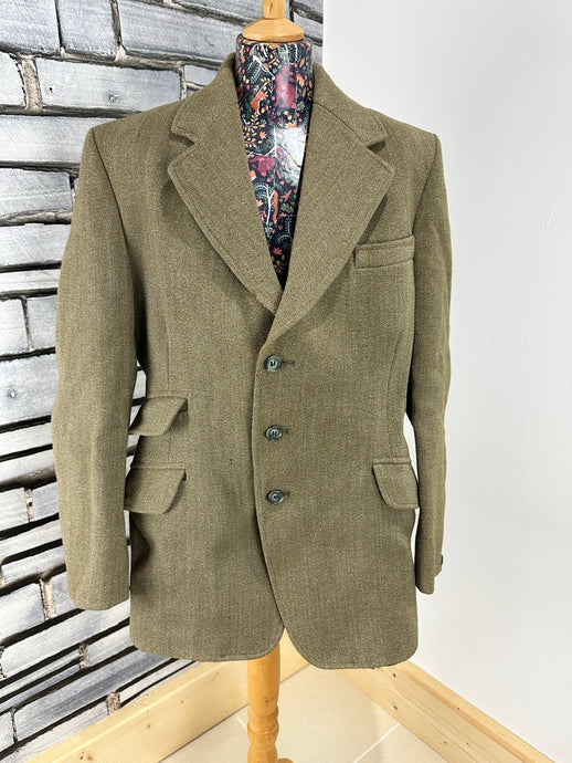 Gents Size 42 Short Vintage Parr & Co Keepers Tweed Jacket