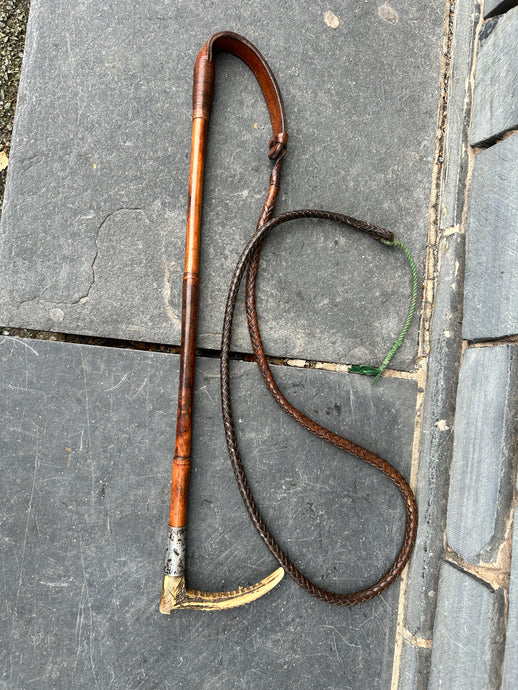 Ladies Bamboo Hunt Whip complete with Plaited Leather Thong