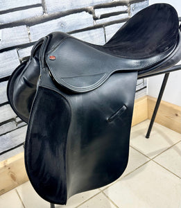 17 1/2” MW Ideal International Event Saddle - Black