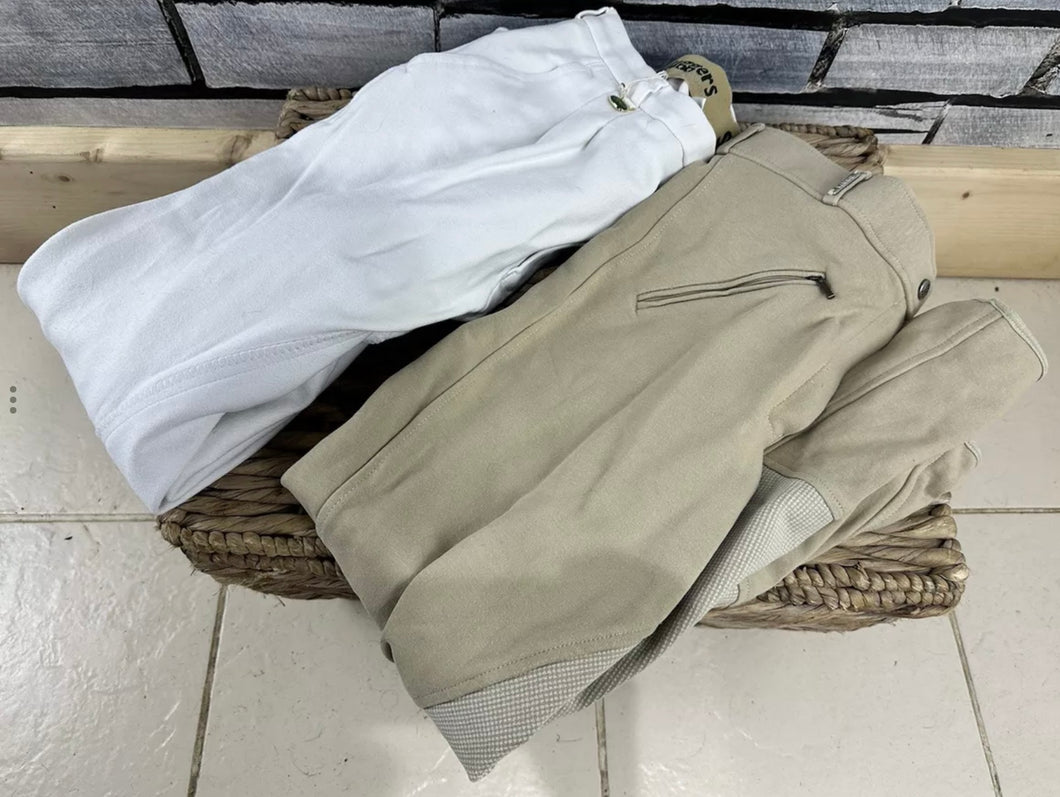 S/H Job Lot - 2 X Pairs Ladies Size 32 Breeches/Jodhpurs