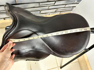 17” Wide Jeffries Falcon English Event GP Saddle - Brown