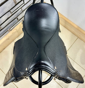 14” Medium Leather Pony GP Saddle - Black