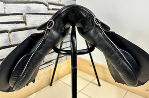 14” Medium Leather Pony GP Saddle - Black