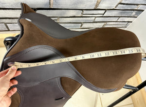 16 1/2” W/XW Changeable Thorowgood Pony Club GP Saddle - Brown