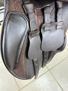 17 1/2” XW Changeable Gullet Arena AP/Jump Saddle - Hart - Brown