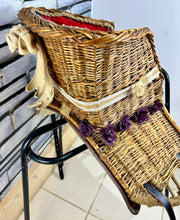 Load image into Gallery viewer, Child’s Wicker Basket Saddle