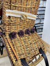 Load image into Gallery viewer, Child’s Wicker Basket Saddle