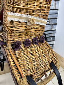 Child’s Wicker Basket Saddle