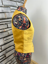 Load image into Gallery viewer, Ladies Size 36 Shires Clifton Wool Mustard Waistcoat