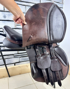 17 1/2” XW Changeable Gullet Arena AP/Jump Saddle - Hart - Brown