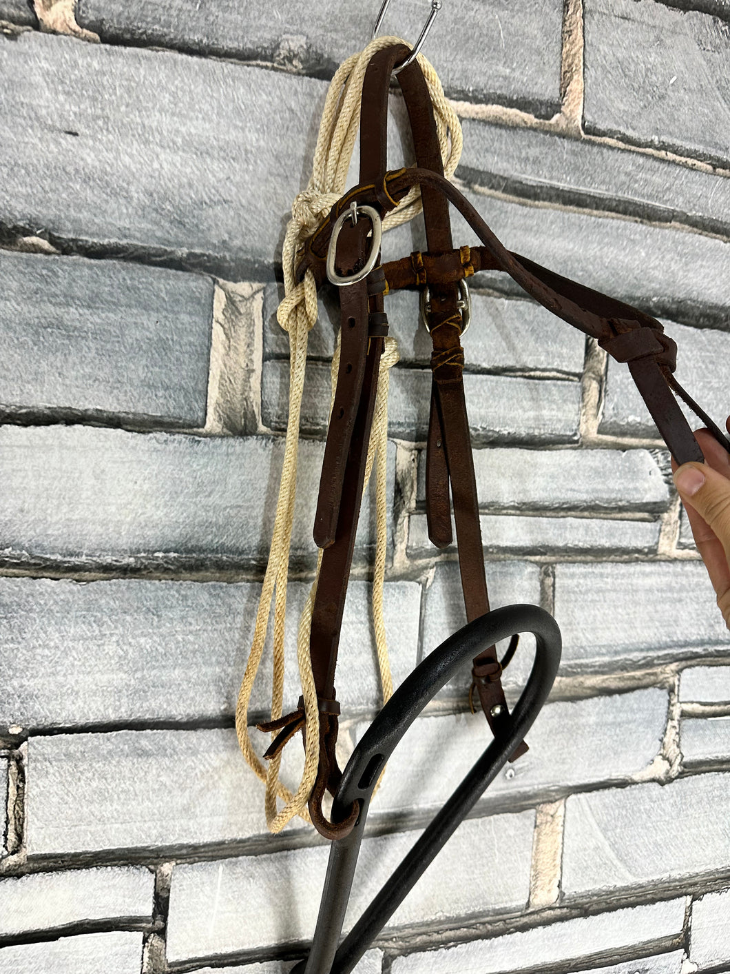 Western Bosal Headstall/Bridle - Full - Brown