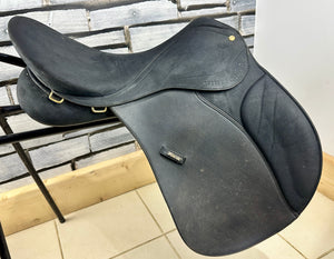 17” MN Changeable Gullet Wintec 2000 Suede GP Saddle - Black