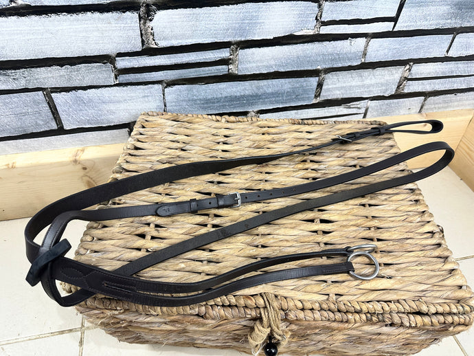 S/H Leather Running Martingale - Brown - Full