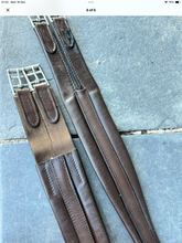 Load image into Gallery viewer, S/H 58” English Jeffries Elasticated Leather Atherstone Girth