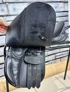 14” Medium Leather Pony GP Saddle - Black