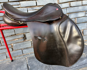 18” Medium Jeffries Falcon Hawk Event Saddle - Brown