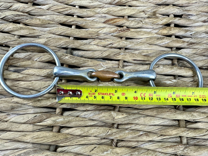 S/H 4 1/2” Copper Lozenge Loose Ring Snaffle Bit