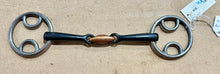 Load image into Gallery viewer, Wilkie loop Ring Sweet Iron Snaffle with Copper Lozenge - 4 1/2-6”