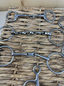 S/H Job Lot of Six X 5” Snaffle Bits