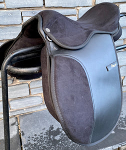 14” XW Synthetic Pony GP Saddle - Black - Extra Wide